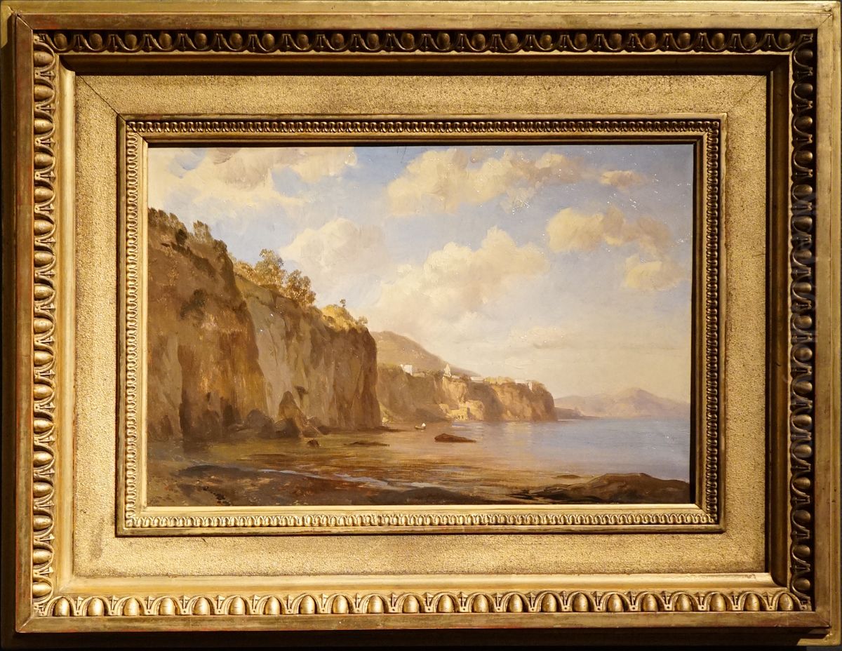 Falaise_au_bord_de_la_mer Oil Painting by Jacques Raymond Brascassat