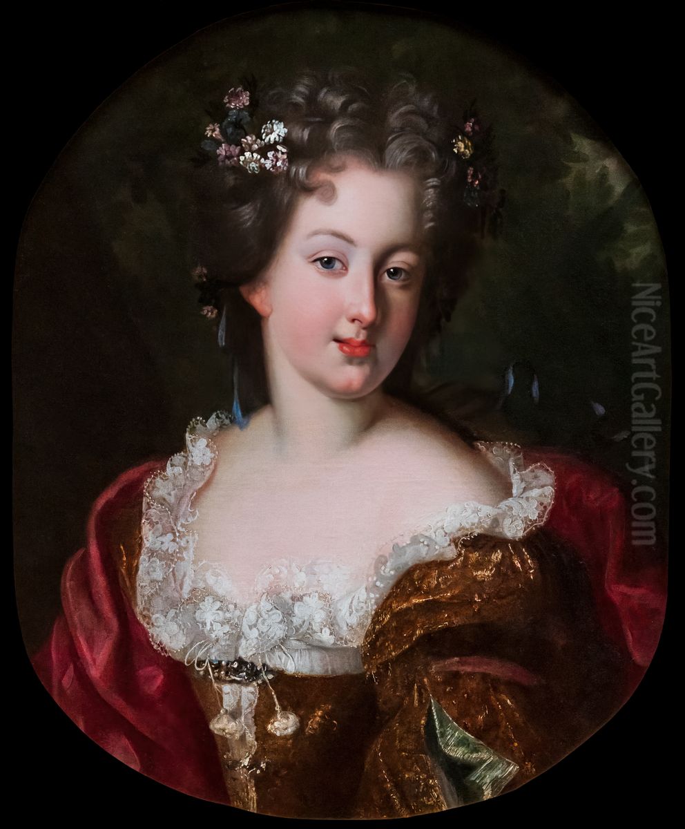 Portrait de femme Oil Painting by Pierre Mignard I