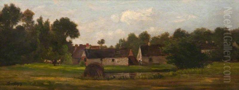 Landscape Oil Painting by Charles-Francois Daubigny