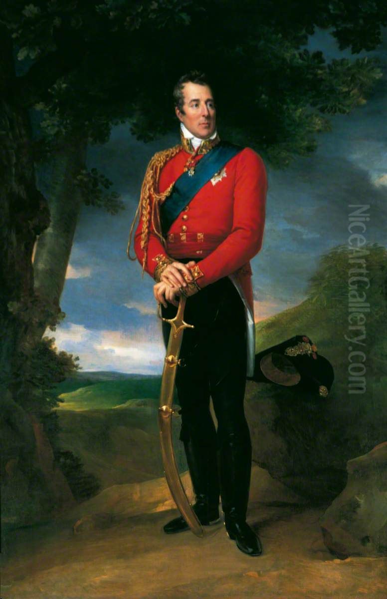 Arthur Wellesley (1769-1852), 1st Duke of Wellington, Field Marshal and Prime Minister Oil Painting by Francois Gerard