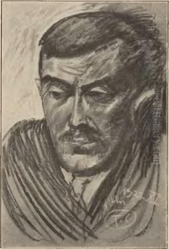 Portret Tadeusza Boya-Zelenskiego Oil Painting by Stanislaw Ignacy Witkiewicz (Witkacy)