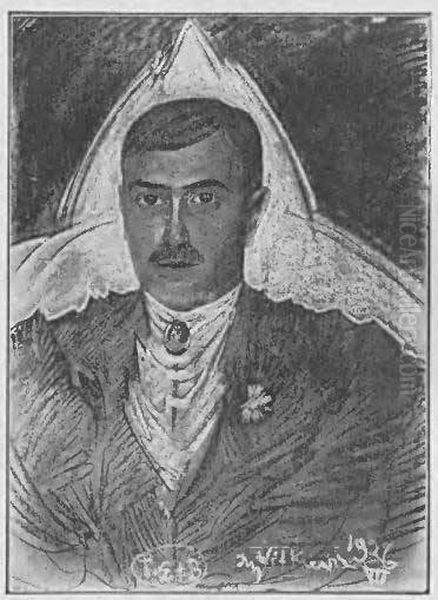 Portret Tadeusza Boya-Zelenskiego Oil Painting by Stanislaw Ignacy Witkiewicz (Witkacy)