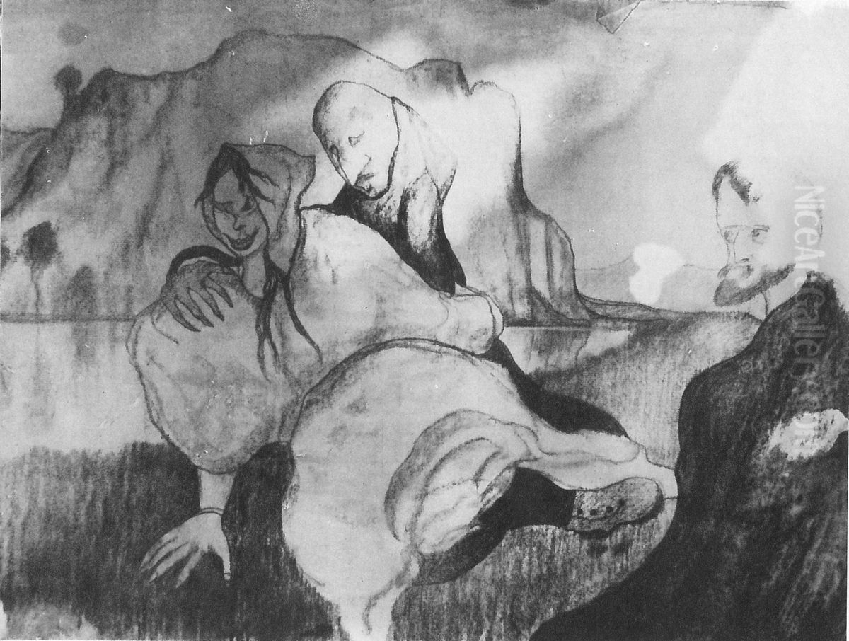 What Mr. Abominable saw on his trip to the country Oil Painting by Stanislaw Ignacy Witkiewicz (Witkacy)