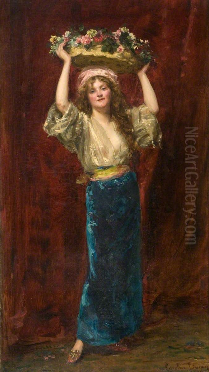 The Flower Girl Oil Painting by Carolus-Duran