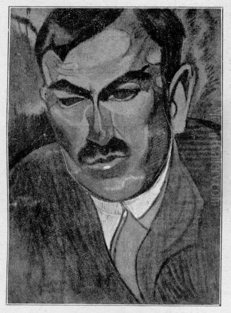 Portret Tadeusza Boya-Zelenskiego Oil Painting by Stanislaw Ignacy Witkiewicz (Witkacy)