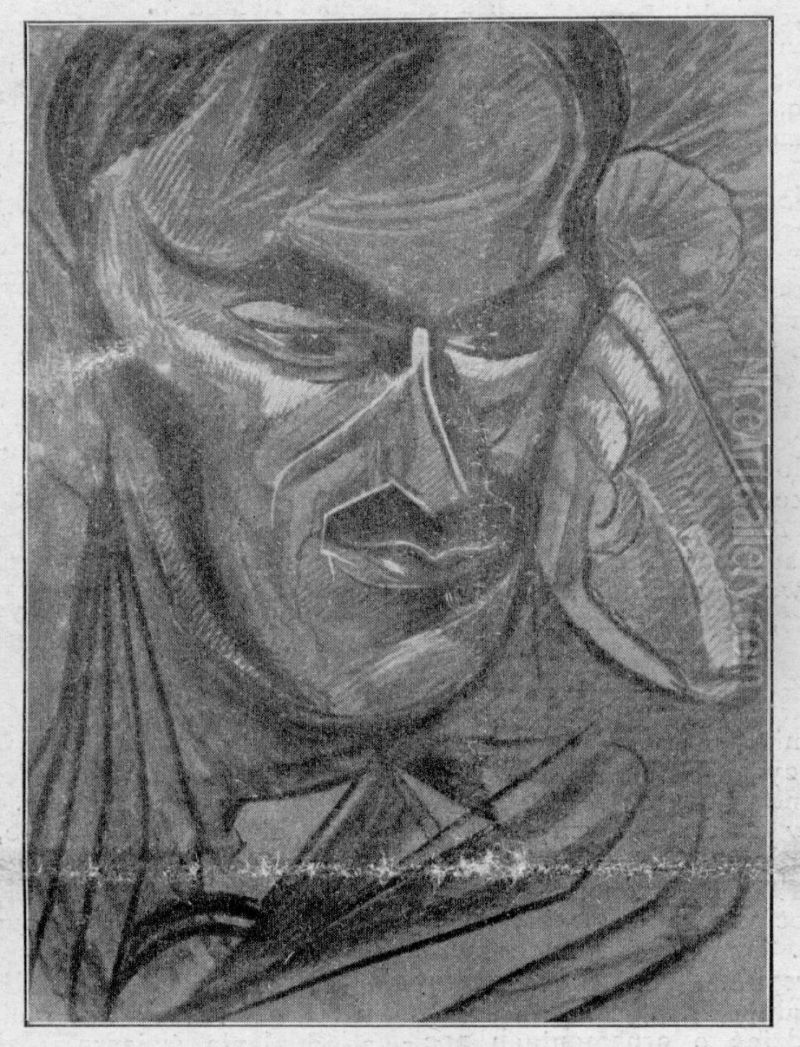 Portret Tadeusza Boya-Zelenskiego Oil Painting by Stanislaw Ignacy Witkiewicz (Witkacy)