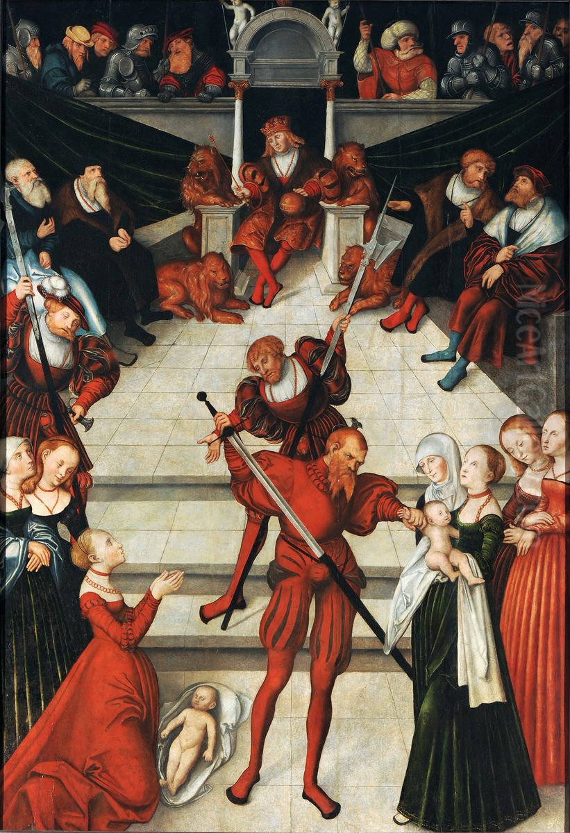 Judgment of Solomon Oil Painting by Lucas Cranach the Elder