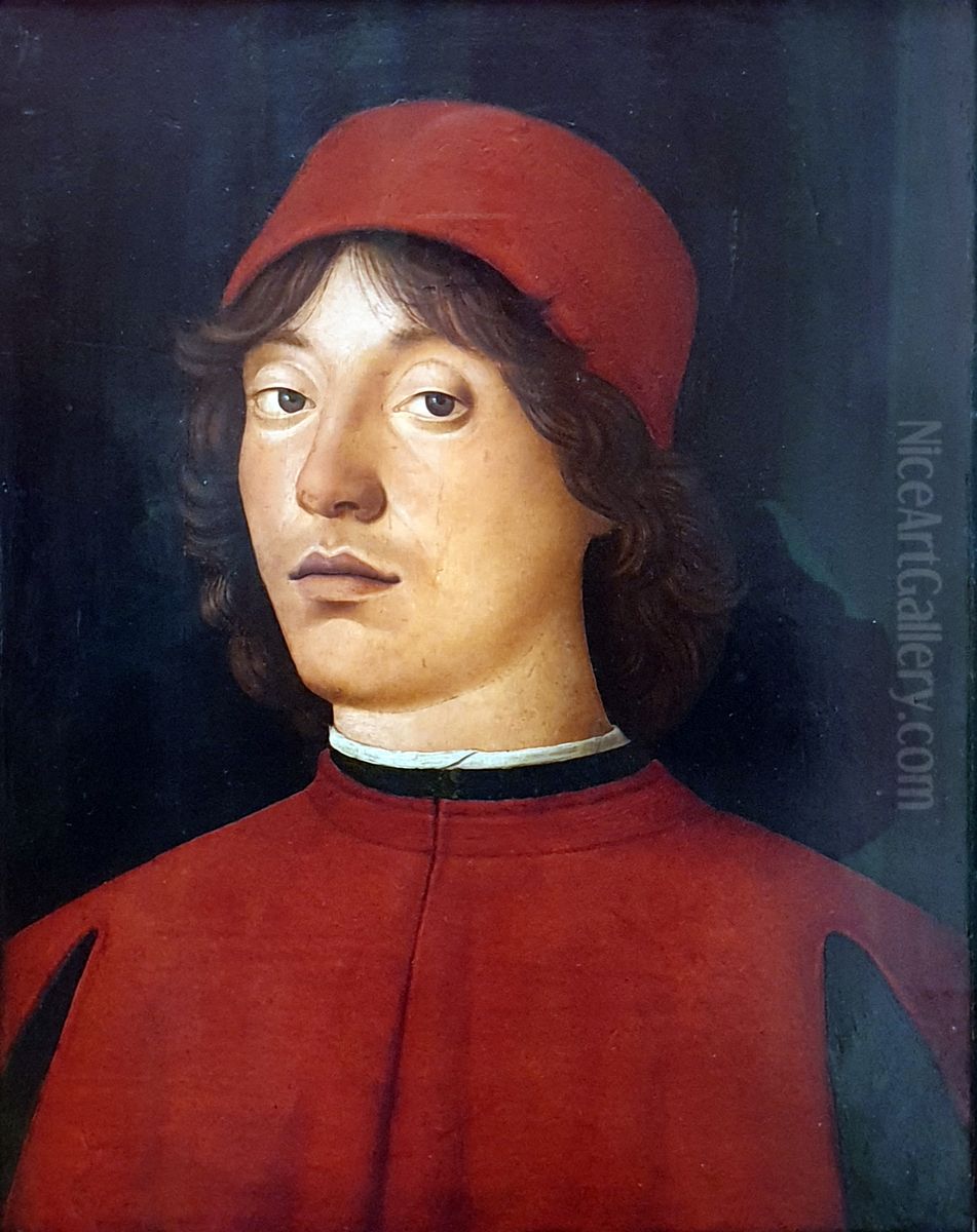 Bildnis eines jungen Mannes Oil Painting by Lorenzo Costa