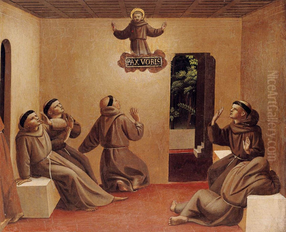 Apparition of St Francis at Arles Oil Painting by Fra Angelico