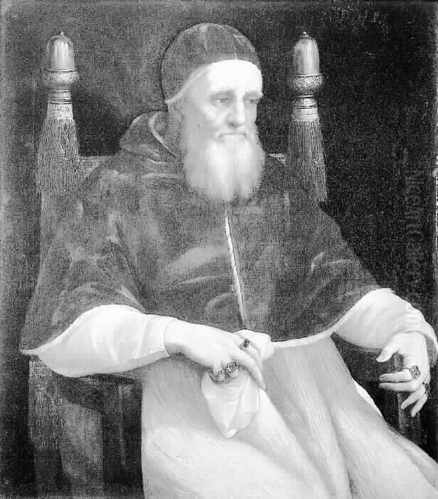 Papst Julius II. (1443-1513) Oil Painting by Raphael