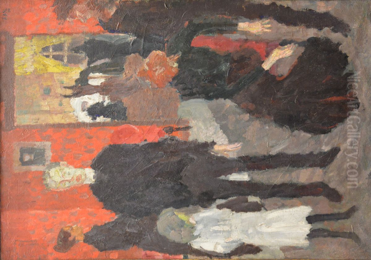 Small Death Scene Oil Painting by Max Beckmann