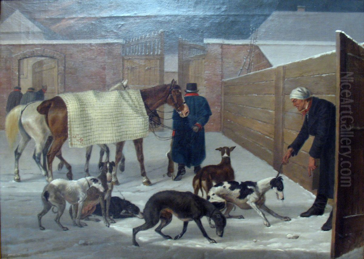 Return from the chase Oil Painting by Franz Kruger