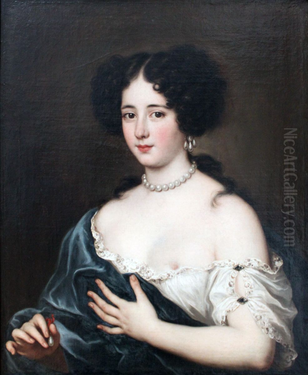 Clelia Cesarini Colonna, Furstin von Sonnino (1655-1735), als Kleopatra Oil Painting by Jacob Ferdinand Voet