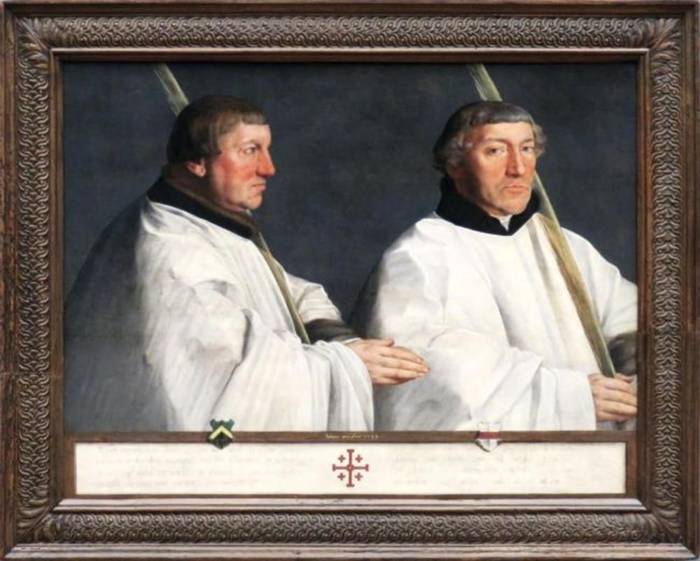 Die Utrechter Domherren Cornelius van Horn und Anthonis Taets van Ameronghen Oil Painting by Antonis Mor