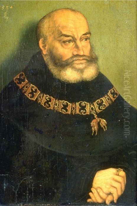 George (the bearded), Duke of Saxony Oil Painting by Lucas Cranach the Elder