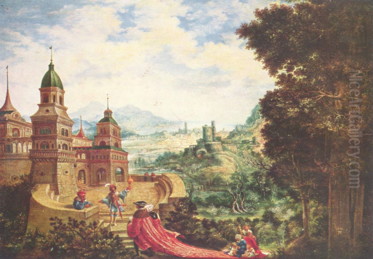 Allegorie des Wohlstands im Gefolge furstlicher Pracht Oil Painting by Albrecht Altdorfer