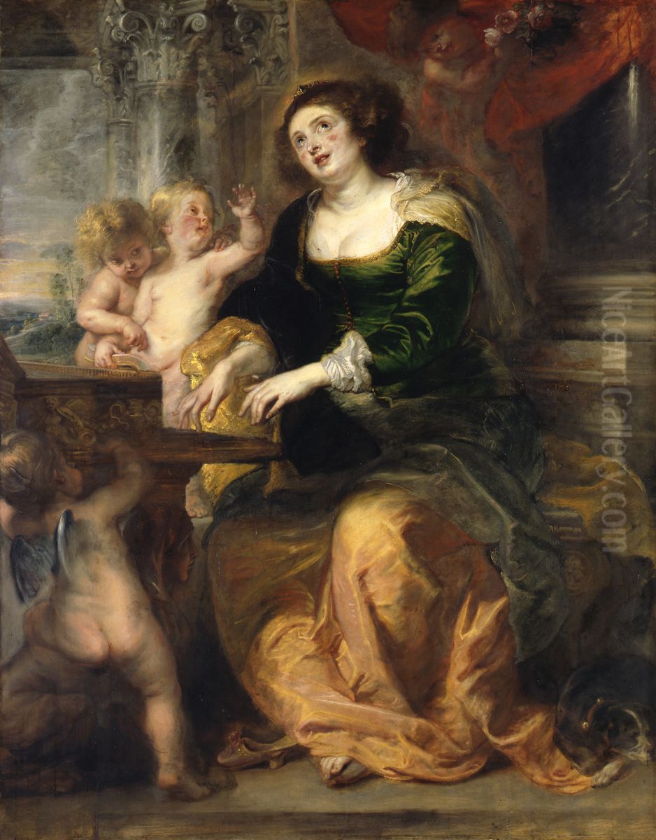 Die Heilige Cacilie Oil Painting by (studio of) Rubens, Peter Paul