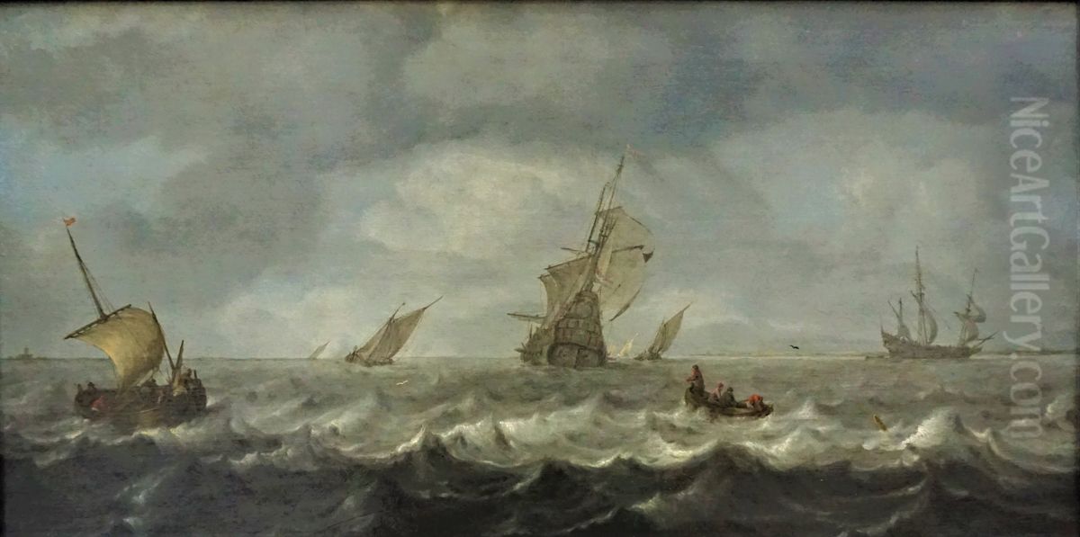 Seestuck Oil Painting by Arnoldus van Anthonissen