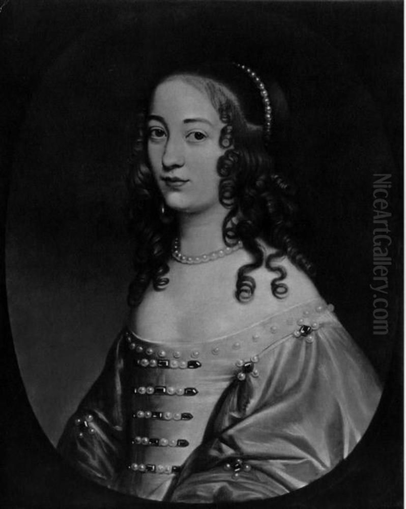 Bildnis einer Dame Oil Painting by Willem van Honthorst