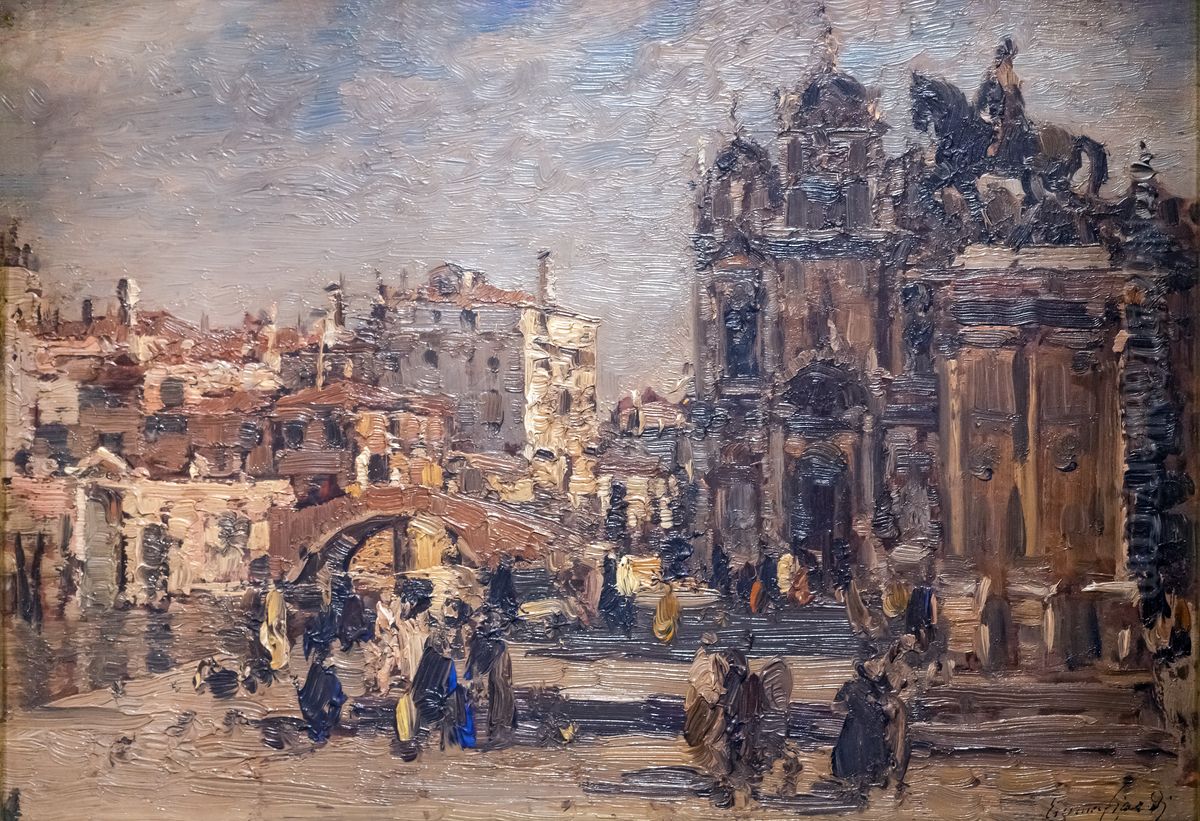 Canal of St. John and Paulus Oil Painting by Emma Ciardi