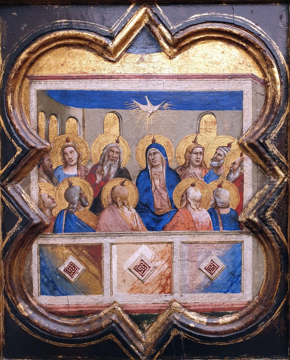 The outpouring of the Holy Spirit Oil Painting by Taddeo Gaddi