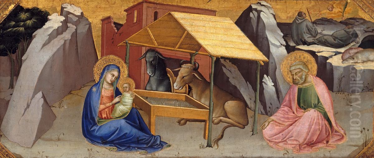 Die Geburt Christi Oil Painting by Lorenzo Monaco