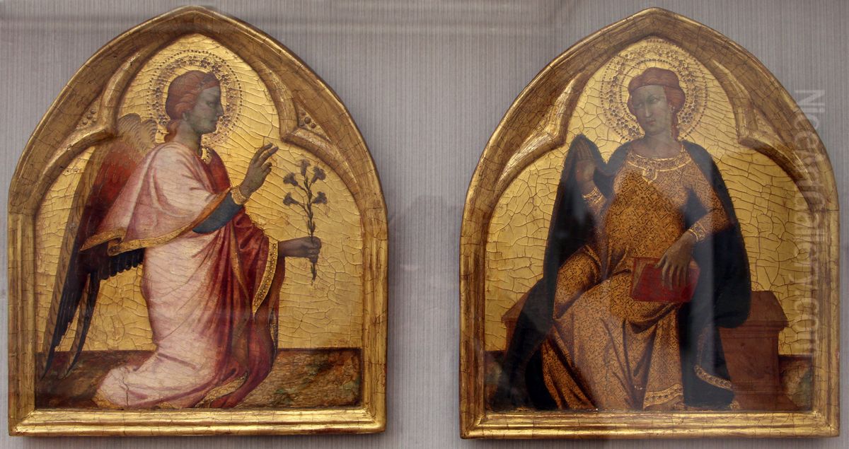 Angel of the Annunciation Oil Painting by Antonio Veneziano