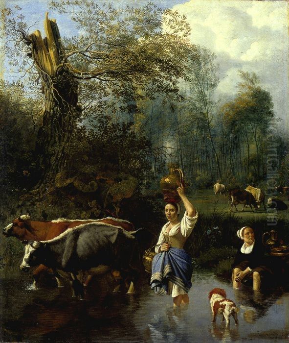 The Ford Oil Painting by Johannes Siberechts