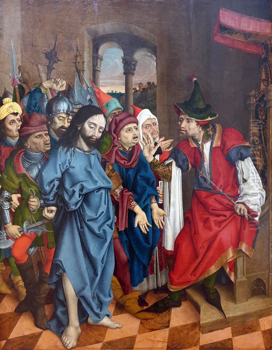 Christus vor Pilatus Oil Painting by Master L. Cz.