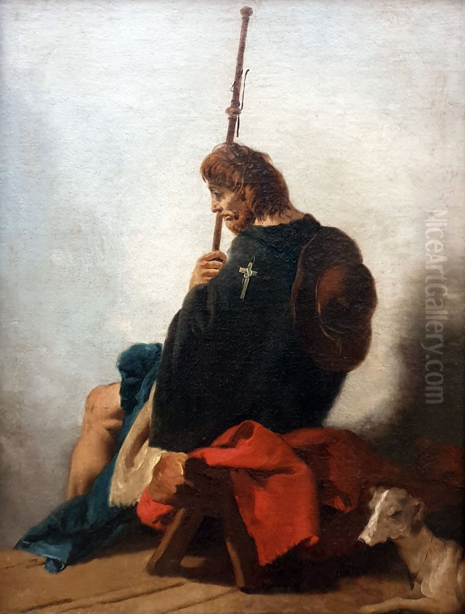 Der Heilige Rochus Oil Painting by Giovanni Battista Tiepolo