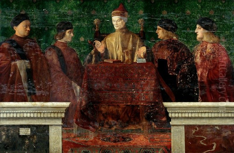 Portrait of the Loredan family Oil Painting by Giovanni Bellini