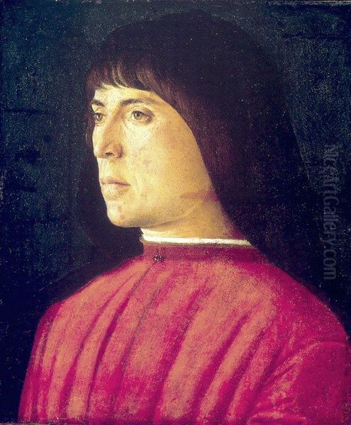 Bildnis eines jungen Mannes Oil Painting by Giovanni Bellini