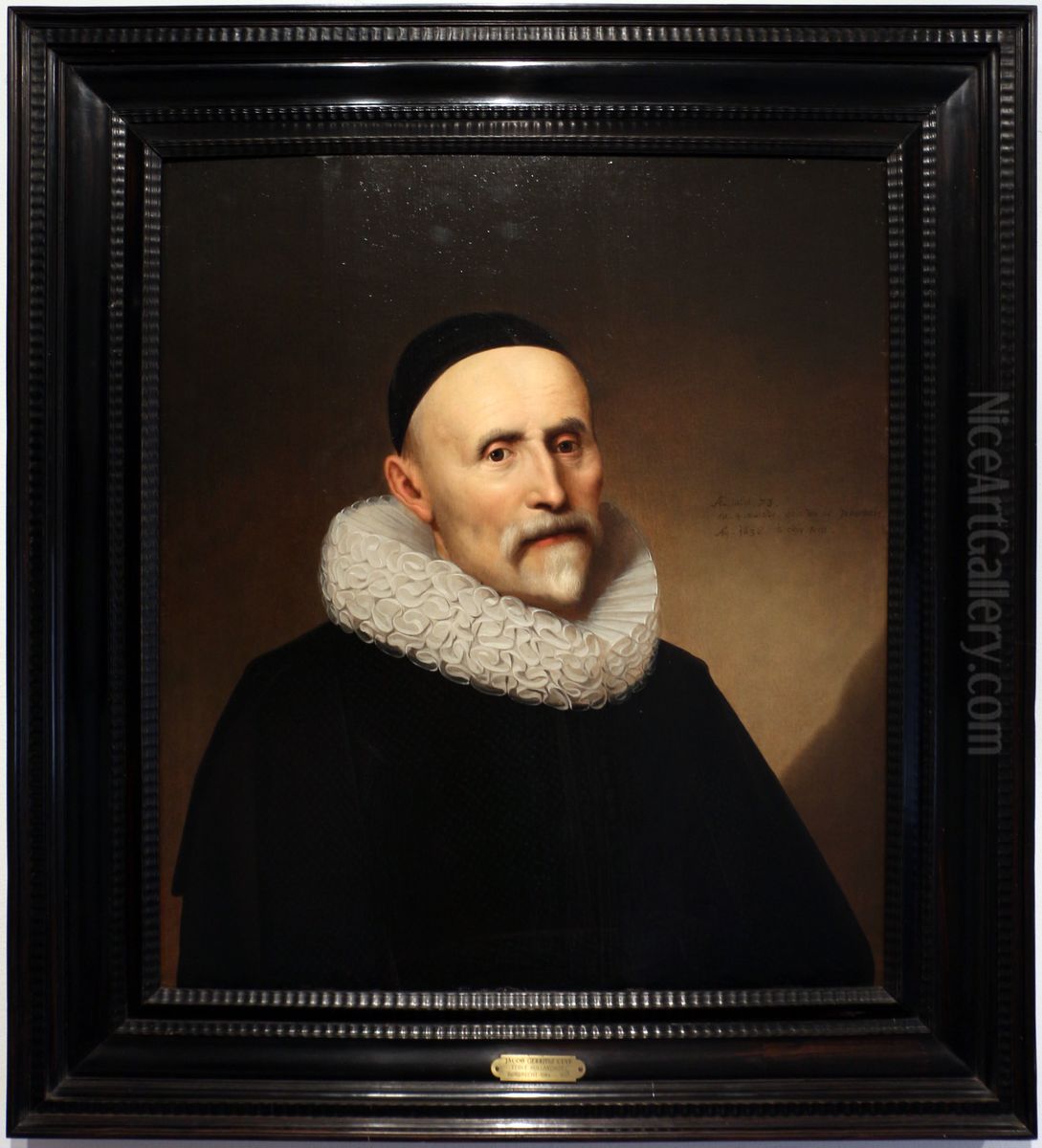 Portrait of Dirck van der Hagen (....-1638) Oil Painting by Jacob Gerritsz. Cuyp
