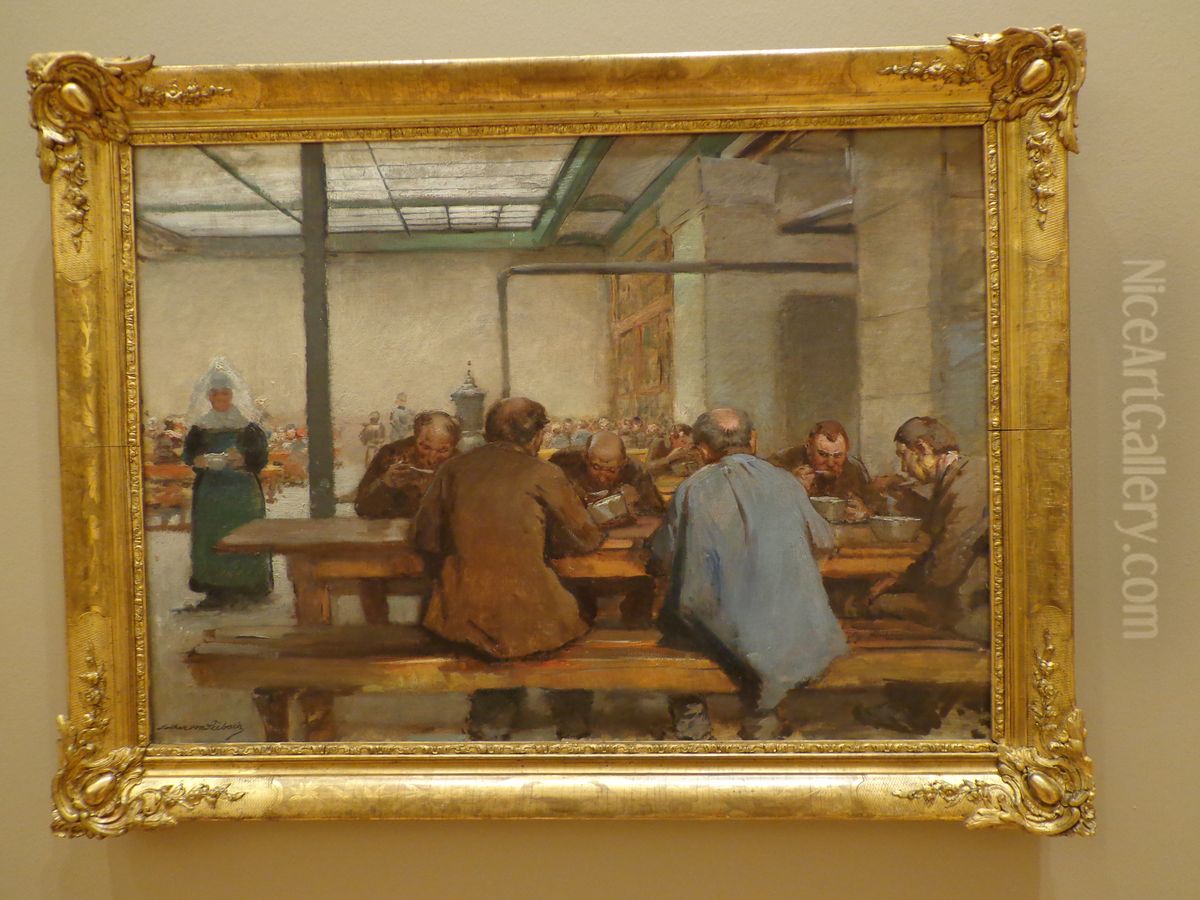 Asile de vieillards a Saint-Marc Oil Painting by Lothar von Seebach