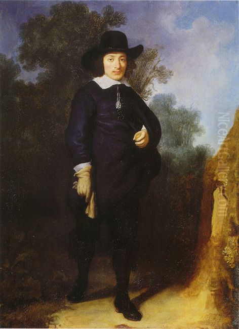 Portrait of Dirck Jacobsz Leeuw (?-1664) Oil Painting by Govert Flinck