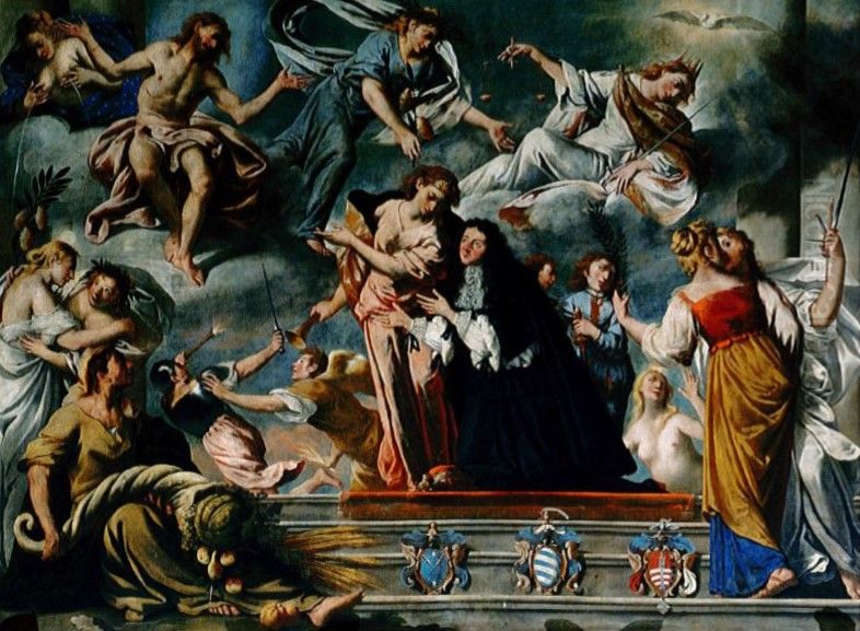 Glorification of Domenico Zen Oil Painting by Pietro della Vecchia