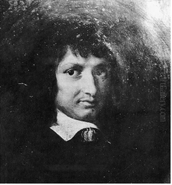 Portrait de Blaise Pascal (Portrait Silvestre) Oil Painting by unknown