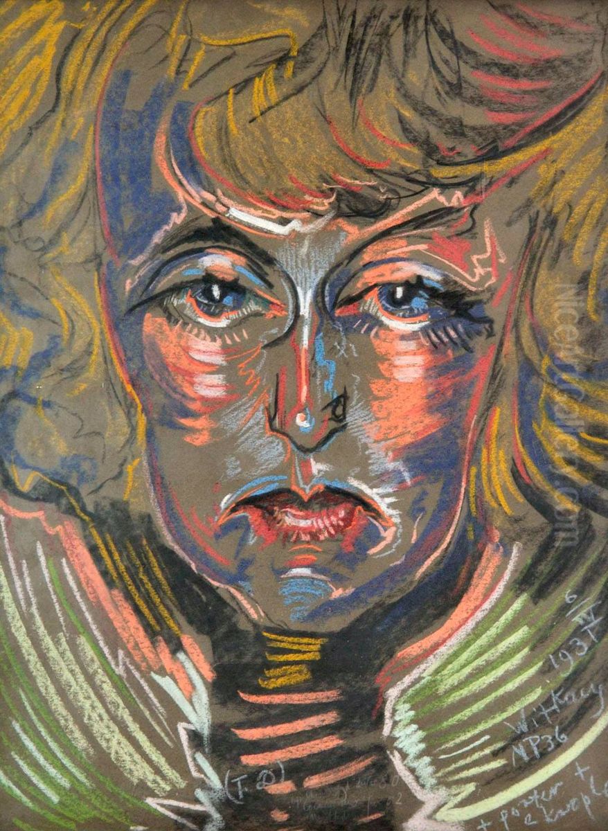 Portret Neny Stachurskiej Oil Painting by Stanislaw Ignacy Witkiewicz (Witkacy)