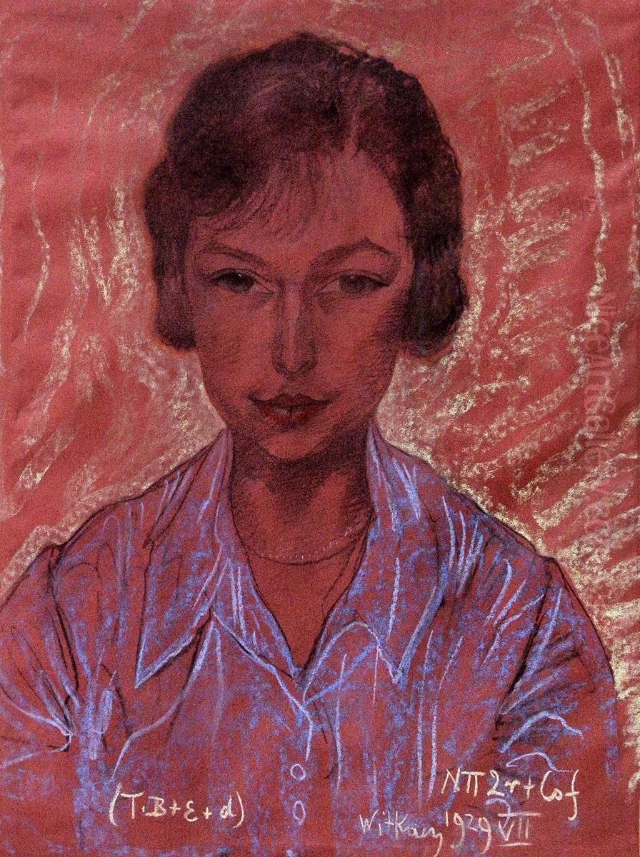 Portret kobiecy Oil Painting by Stanislaw Ignacy Witkiewicz (Witkacy)