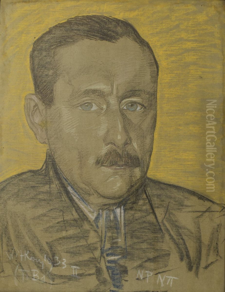 Portret Gustawa Nowotnego Oil Painting by Stanislaw Ignacy Witkiewicz (Witkacy)