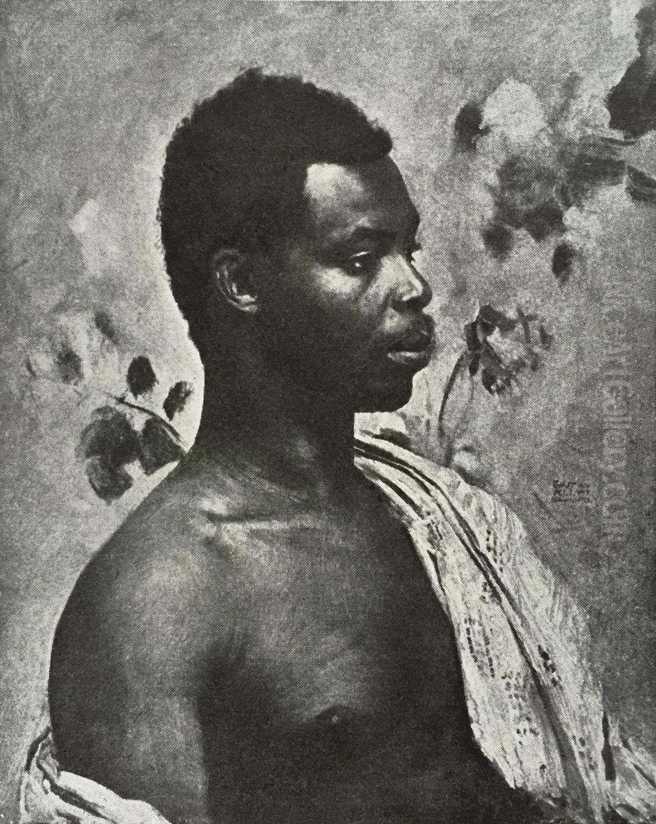 Portrait of William R. Dowoonah Oil Painting by Gustav Klimt