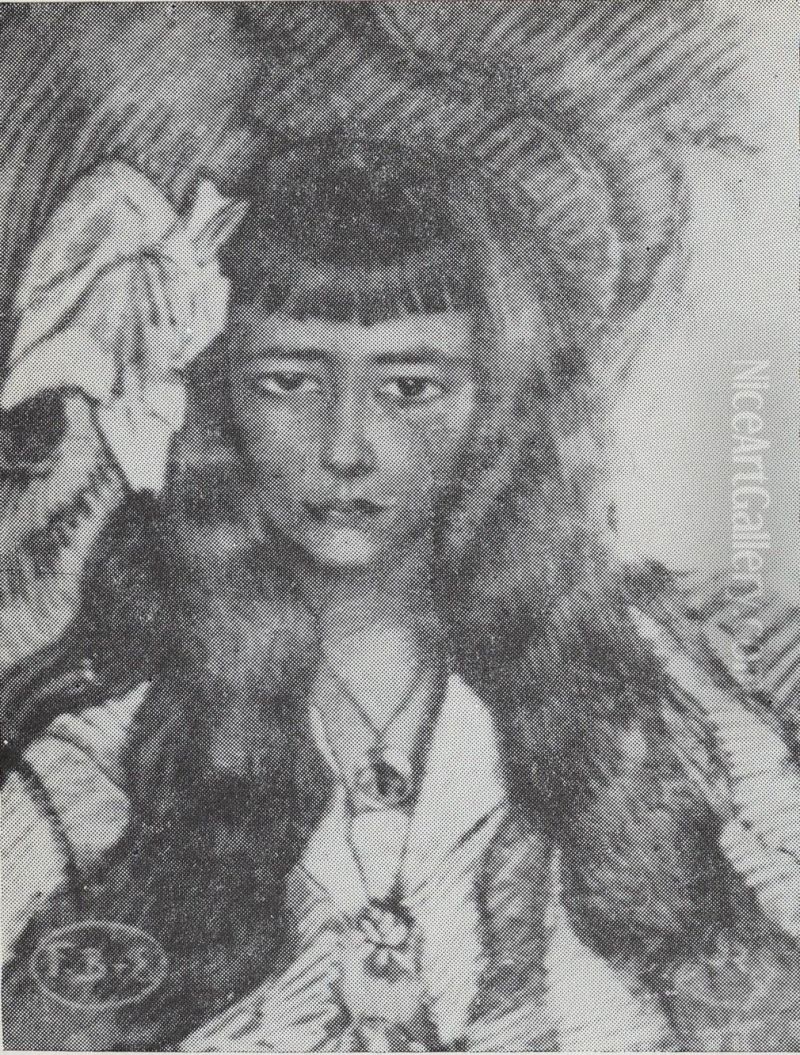 Portret Ilony Lozinskiej Oil Painting by Stanislaw Ignacy Witkiewicz (Witkacy)