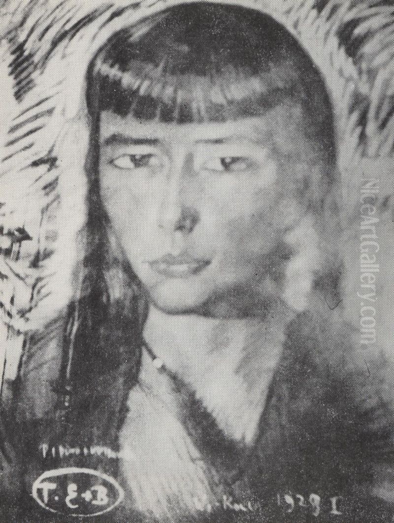 Portrait of Ilona Lozinska Oil Painting by Stanislaw Ignacy Witkiewicz (Witkacy)