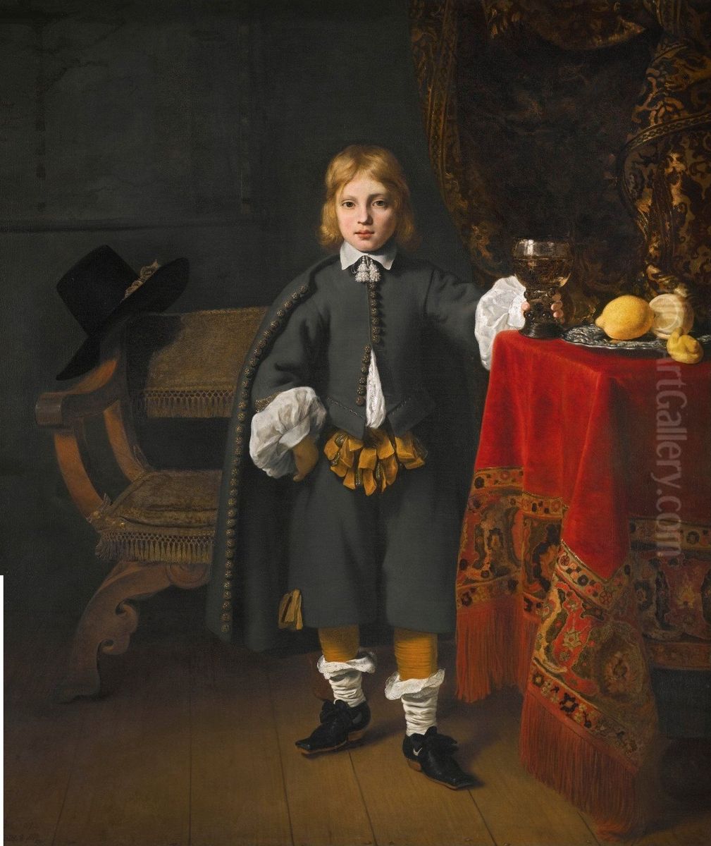 Portrait of  Frederick Sluysken (1644-1710) Oil Painting by Ferdinand Bol