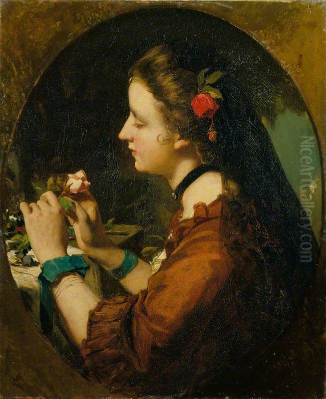 Sentiment Oil Painting by James Sant