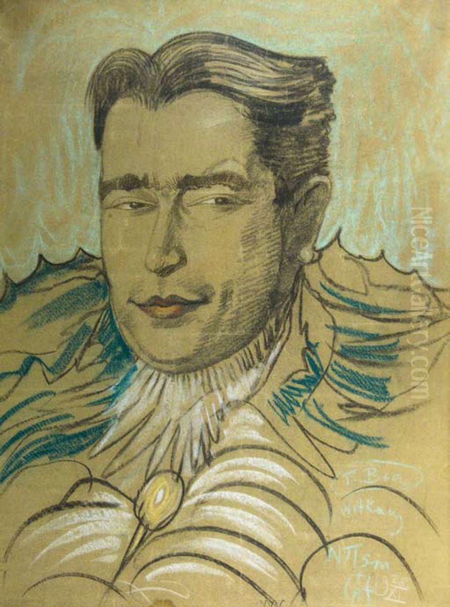 Portrait of Marian Steinsberg Oil Painting by Stanislaw Ignacy Witkiewicz (Witkacy)