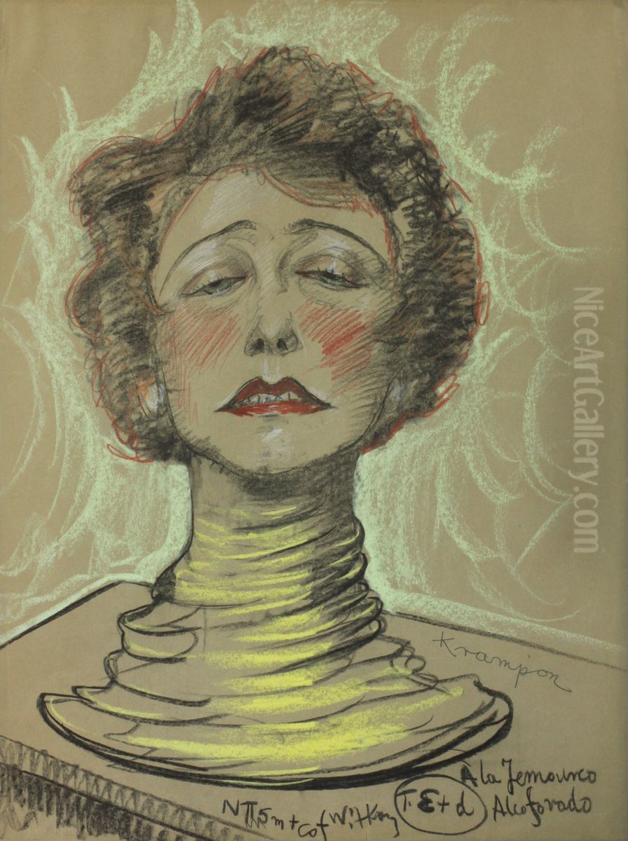 Portrait of Wladyslawa Reynelowa Oil Painting by Stanislaw Ignacy Witkiewicz (Witkacy)