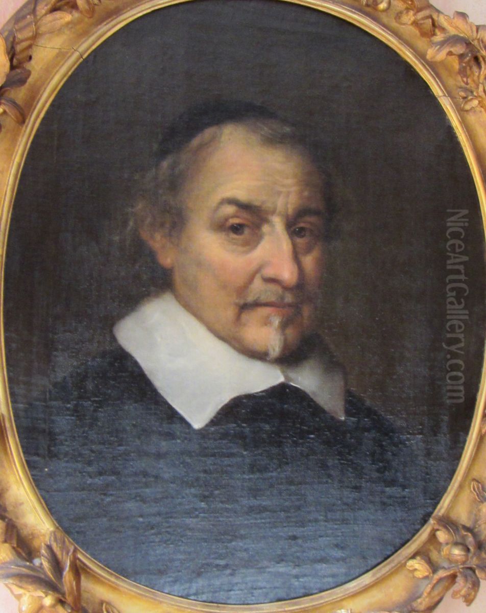 Joost van den Vondel (1587-1679), Poet Oil Painting by Philips Koninck