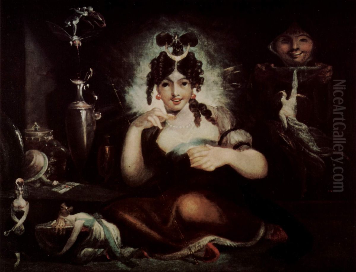 Fairy Mab Oil Painting by Henry Fuseli