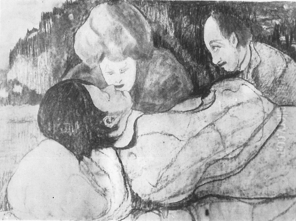 Pricks of conscience Oil Painting by Stanislaw Ignacy Witkiewicz (Witkacy)